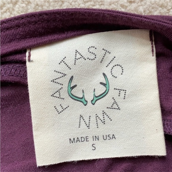 Purple Open Back Long Sleeve Top - Picture 5 of 5